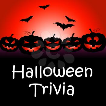 Halloween Trivia Showing Trick Or Treat And Celebration Ghost