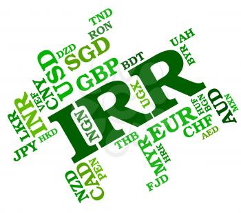 Irr Currency Representing Forex Trading And Broker
