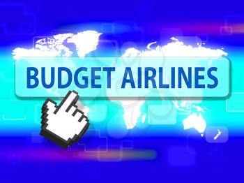 Budget Airlines Showing Special Offer And Discounted