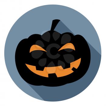 Halloween Pumpkin Icon Indicating Trick Or Treat And Trick Or Treat