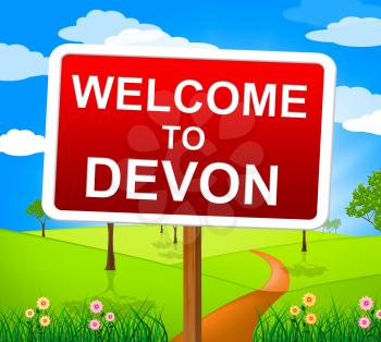 Welcome To Devon Showing United Kingdom And Meadow