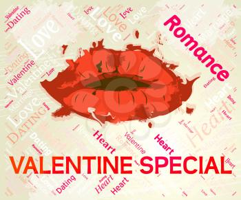 Valentine Special Showing Valentines Day And Specials