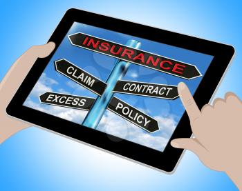 Insurance Tablet Meaning Claim Excess Contract And Policy