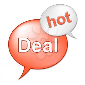 Hot Deal Message Showing Best Price And Special