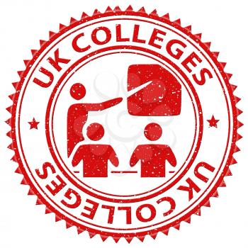 Uk Colleges Meaning United Kingdom And Stamps