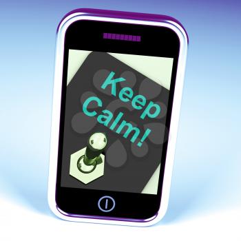 Keep Calm Switch Showing Keeping Calmness Tranquil And Relaxed