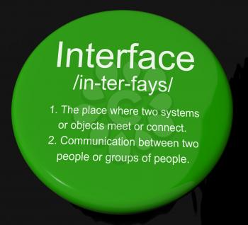 Interface Definition Button Shows Control Connection And Interfacing