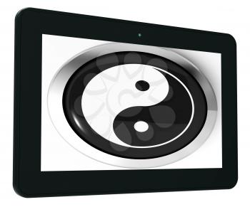 Ying Yang Tablet Meaning Spiritual Peace Harmony
