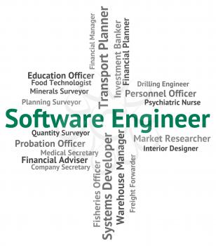 Software Engineer Representing Engineers Shareware And Work