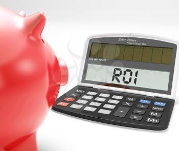 ROI Calculator Showing Investment Return Or Profitability