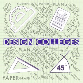 Design Colleges Representing Designs Creative And Visualization