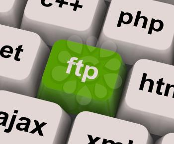 Ftp Key Showing File Transfer Protocol