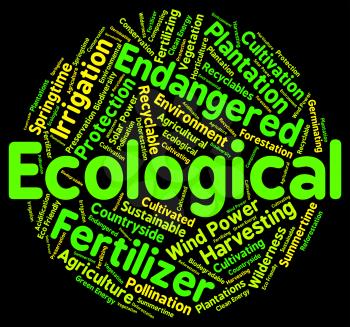 Ecological Word Meaning Earth Day And Ecosystem