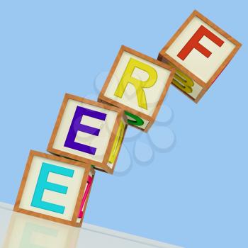 Free Blocks Meaning Gratis Or Without Charge
