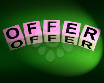 Offer Dice Meaning Promote Propose and Submit