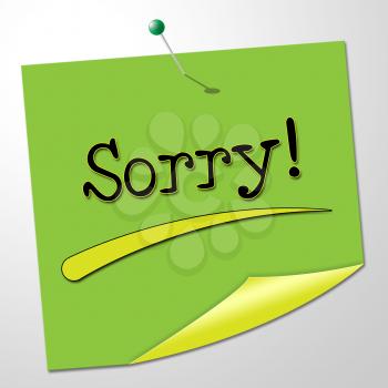 Sorry Message Showing Messages Remorse And Communication