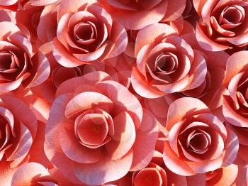 Background Roses Representing Abstract Romantic And Bloom