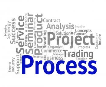 Process Word Showing Processes Task And Method