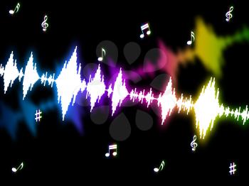 Sound Wave Showing Design Amplitude And Soundwaves