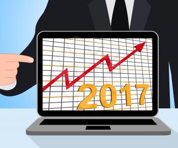 Twenty Seventeen Graph Chart Displaying Increase In 2017