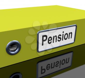 Pension File Containing Retirement Documents And Records 