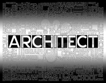 Architect Words Showing Desigher Occupation And Job