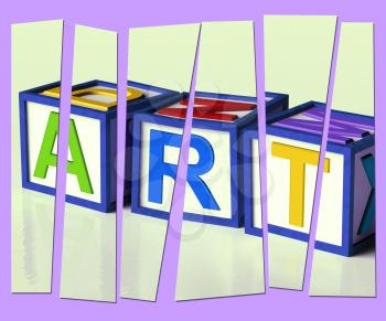 Art Letters Showing Inspiration Creativity And Originality