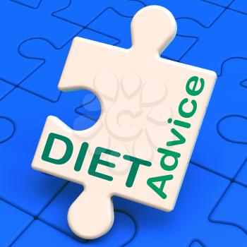 Diet Advice Showing Slimming Information And Recommendations