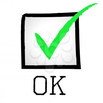 Tick Ok Meaning All Right And Pass