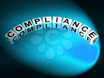 Compliance Letters Meaning Agreeing To Rules And Policy