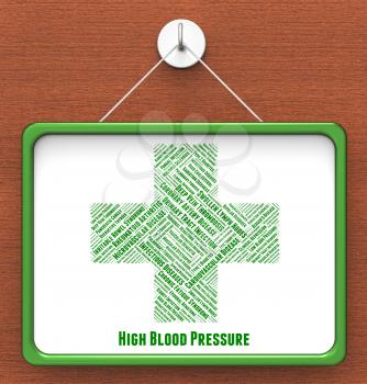 High Blood Pressure Representing Poor Health And Indisposition