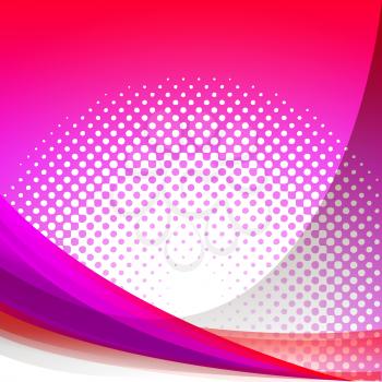 Dotted Pink Wave Background Showing Girly Gradation Wallpaper Or Design