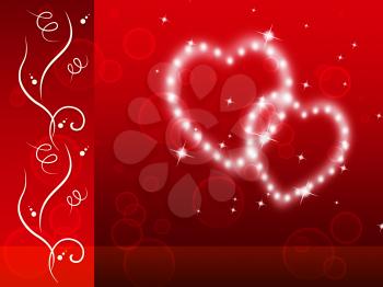 Red Hearts Background Meaning Tenderness Lover And Floral
