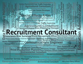 Recruitment Consultant Representing Recruiting Guide And Authority