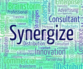 Synergize Word Representing Work Together And Collaborate
