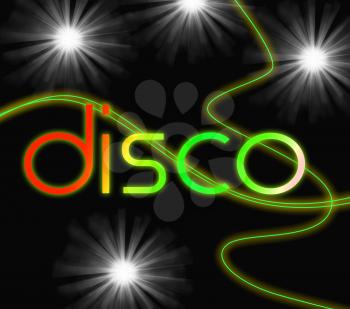 Groovy Disco Meaning Dancing Partying And Music