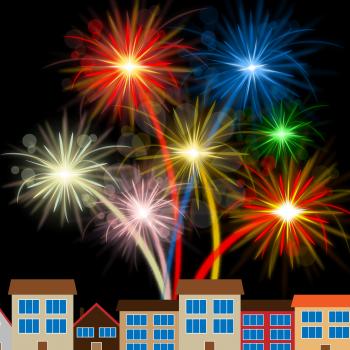Fireworks Color Meaning Explosion Background And Spectrum