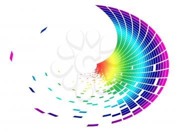 Color Copyspace Indicating Cosmos Colours And Multicolored