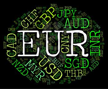 Euro Currency Representing Worldwide Trading And Forex