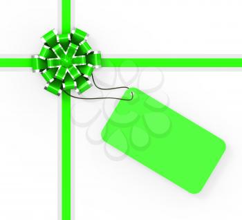 Gift Tag Indicating Text Space And Copyspace