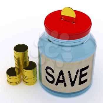 Save Jar Meaning Saving And Reserving Money
