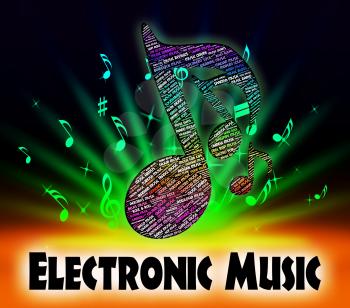 Electronic Music Indicating Hammond Organ And Tunes