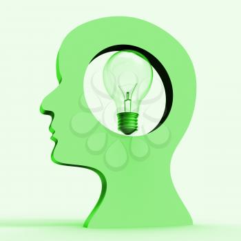 Light Bulb Showing Think About It And Idea Innovations