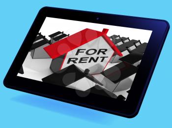 For Rent House Tablet Meaning Leasing To Tenants