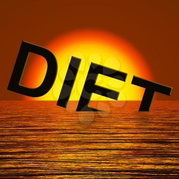 Diet Word Sinking In The Sea Meaning Broken Diet