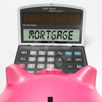 Mortgage Calculator Showing Purchase Of Real Estate