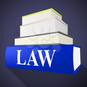Law Book Indicating Legally Litigation And Books