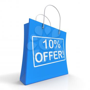 Ten Percent Off Shows Clearance Or Savings