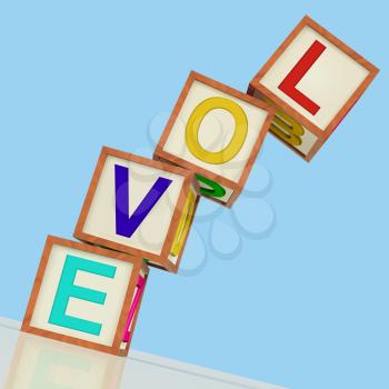 Love Blocks Showing Friendship Romance Or Marriage