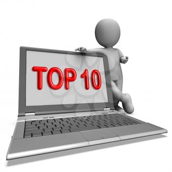 Top Ten Laptop Showing Best Top Ranking Or Rating